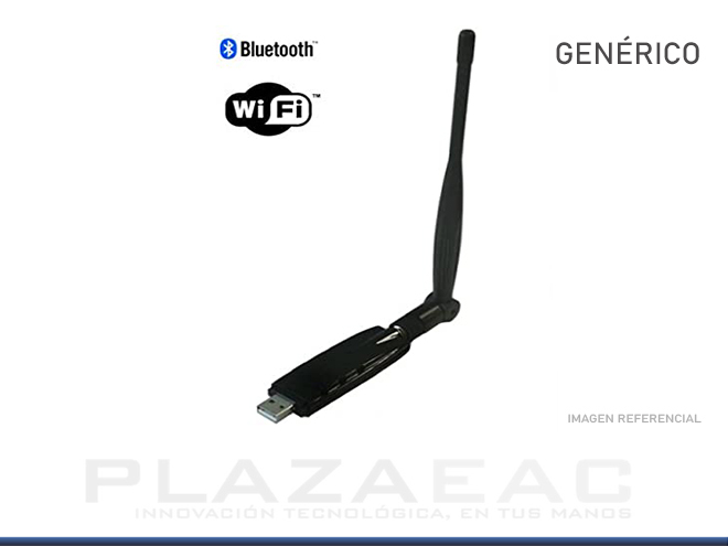 ANTENA WIRELES+BLUETOOTH 802.11 USB - P/N: WA-2050T GENERICO
