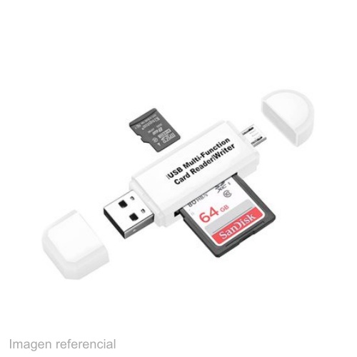 LECTOR DE MEMORIA SD A USB, CARD READER, USB 2.0