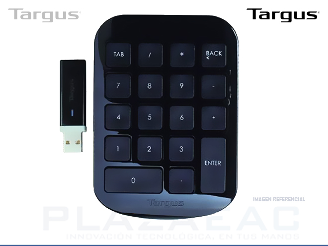 TECLADO NUMERICO TARGUS WIRELESS USB BLACK (PN AKP11US)