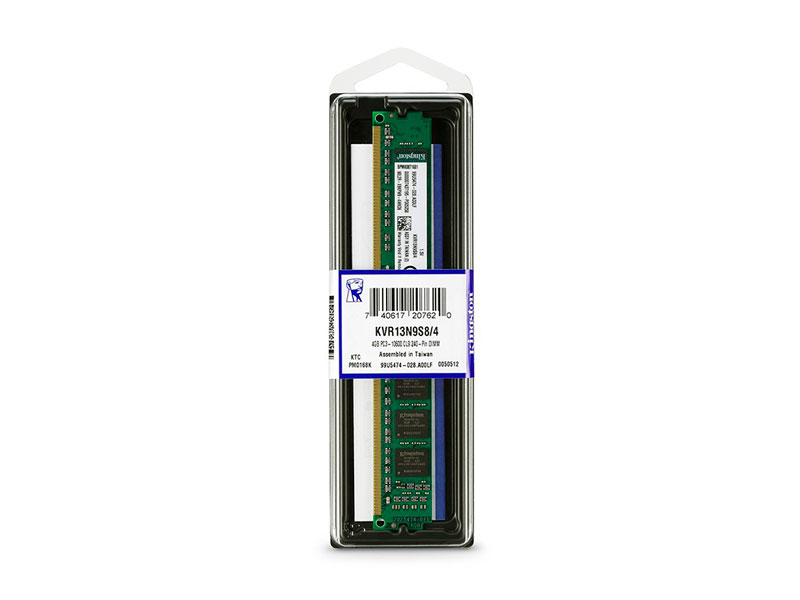 MEMORIA RAM DDR3 4GB 1333MHZ KINGSTON - P/N: KVR13N9S8/4 PC