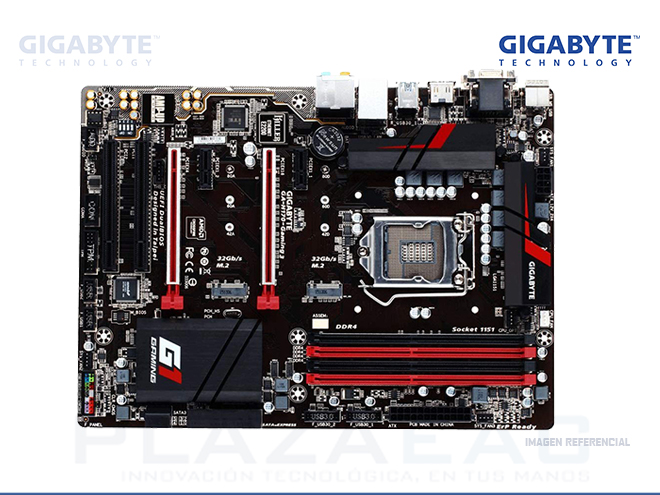 PLACA GIGABYTE H170-GAMING 3, DDR3, 2133MHZ(MAX), LGA1151, 64GB, GEN 7MA Y 6TA - P/N: GA-H170-GAMING 3