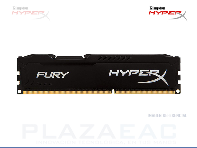 MEMORIA RAM KINGSTON HYPERX FURY BLACK DDR3 4GB 1333MHZ DIMM, CL9 240-PINES, PC - P/N: HX313C9FB/4