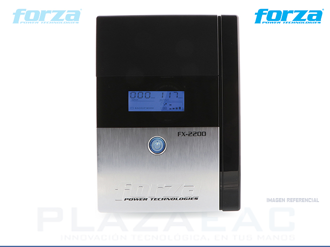 UPS FORZA FX-2200LCD-U 2200VA 1200W 8 OUT 220V US PLUG -  P/N: FX-2200LCD-U