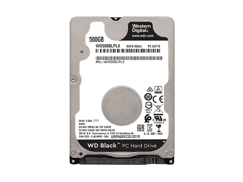 DISCO DURO WESTERN DIGITAL BLACK NB, 2.5" 500GB SATA 7200 - P/N: WD5000LPLX