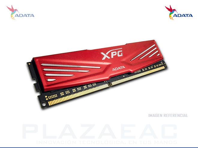 MEMORIA RAM DIMM ADATA 4GB DDR3 1866 PC3-14900 ROJO P/N: AX3U1866W4G10-SR