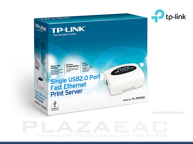 PRINT SERVER TP-LINK TL-PS110U PUERTO USB 2.0 FAST ETHERNET - P/N: TLPS110U