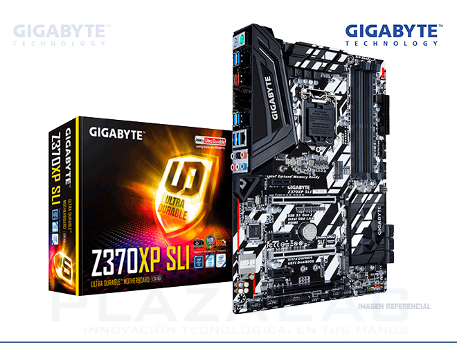 PLACA GIGABYTE Z370XP SLI, DDR4, 4000MHZ(MAX), LGA1151, 64GB, M.2 SATA 6.0, GEN 8VA, USB 3.1 - P/N: Z370XP SLI
