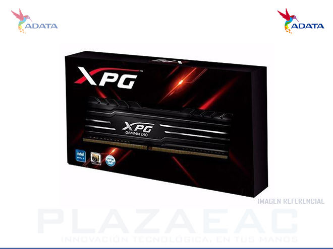 MEMORIA RAM DIMM PARA PC ADATA XPG GAMMIX D10 4GB DDR4 2400MHZ 1.2V P/N: AX4U2400W4G16-SBG