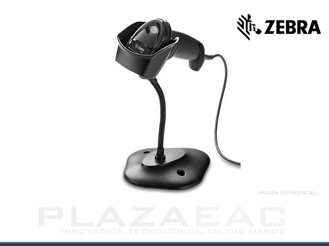 Zebra DS2208 - USB Kit - escáner de código de barras - PDA - creador de imágenes 2D - 762 mm / segundo - descodificado - cuña de teclado, RS-232, USB