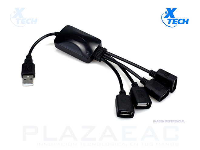 HUB XTECH USB 2.0 4 PT XTC-320 HI-SPEED