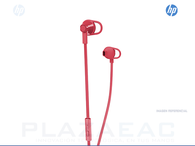 AURICULARES HP DOHA INEAR HEADSET 100 CAN/ENG RED - P/N: X7B11AA#ABL
