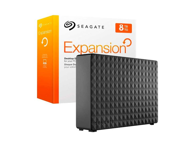 DISCO DURO EXTERNO SEAGATE EXPANSION 3.5" 8TB USB3.0 - P/N: STEB8000100