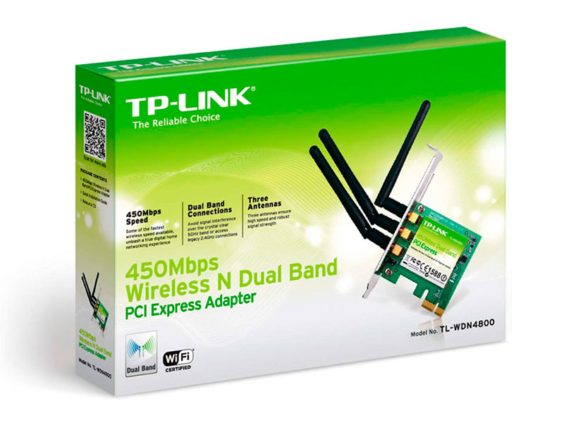 TARJETA DE RED INALAMBRICA TP-LINK TL-WDN4800 PCI-E DOBLE BANDA 3 ANTENAS - P/N: TLWDN4800