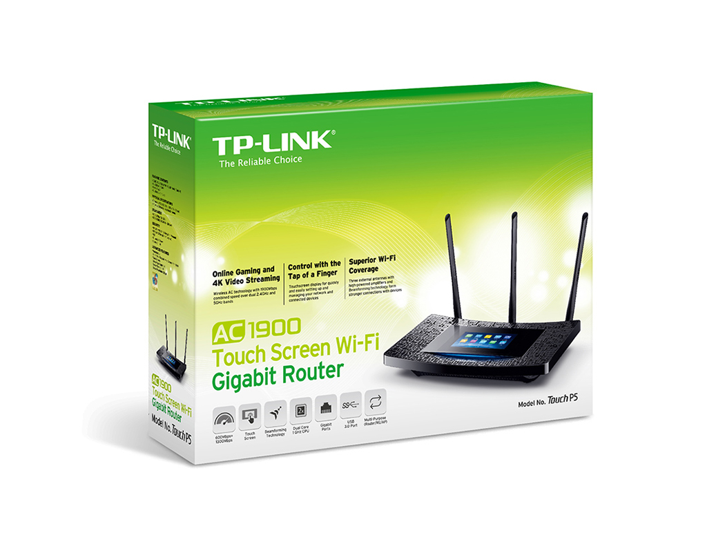 ROUTER TP-LINK TOUCH P5 AC1900 TOUCH SCREEN INALAMBRICO GIGABIT
