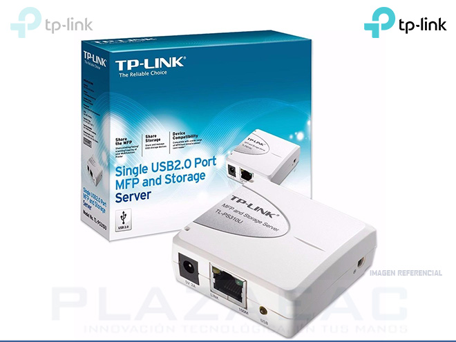 PRINT SERVER TP-LINK TL-PS310U MFP USB 2.0 PORT , 100MBPS,  - P/N: TLPS310U