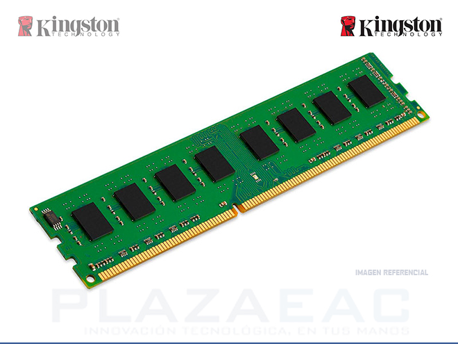 MEMORIA RAM KINGSTON, DDR3 CAPACIDAD 4GB BUS 1600MHZ  NON-ECC, CL11, 1R PARA PC - P/N: KCP316NS8/4