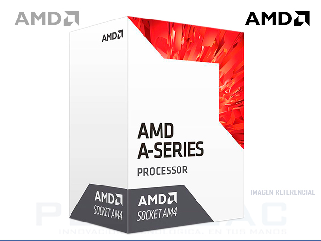 PROCESADOR AMD A6-9500 APU, 3.1GHZ, 7TH GEN, 8 CORES, AM4, 28NM, 65W - P/N:AD9500AGABBOX
