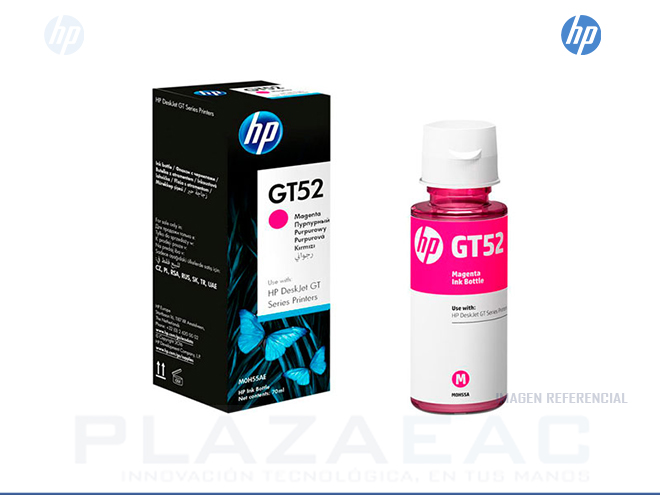 TINTA HP GT52  MAGENTA, HP GT5810 / GT5820 / INK TANK 315 / 415,  8000 PAG - P/N: M0H55AL
