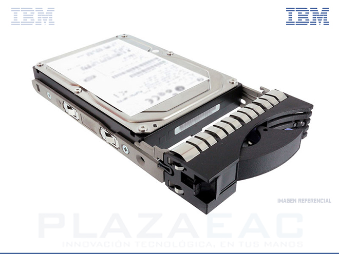 DISCO DURO INTERNO IBM 300GB,15000RPM,16MB, CACHE 3GB/S, 3.5", SINGLE PORT HOT-PLUG INTERNAL- P/N: 43X0805