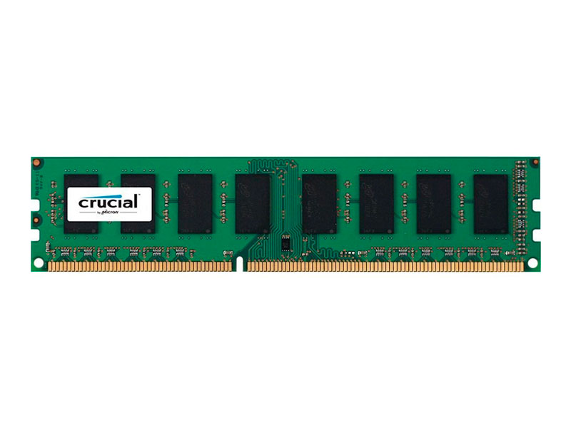MEMORIA RAM CRUCIAL 8GB, DDR3, 1600 MHZ, PC3-12800 UDIMM, CL 11, 1.35V : P/N:  CT102464BD160B