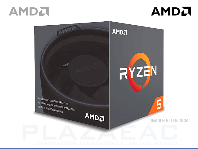 PROCESADOR AMD RYZEN 5 2600X, 3.6GHZ, 16MB, 6 NUCLEOS, 12 HILOS, 12NM, AM4, 95W. - P/N: YD260XBCAFBOX