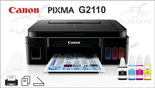 IMPRESORA CANON G2110, COPIA/SCANER/ IMPRIMIR MULTIFUNCIONAL- SISTEMA CONTINUO USB 2.0