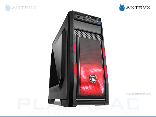 CASE ANTRYX XTREME E250 PLUS C/FUENTE B450W, USB 3.0, RED - P/N: AC-XE250PRW-450CP