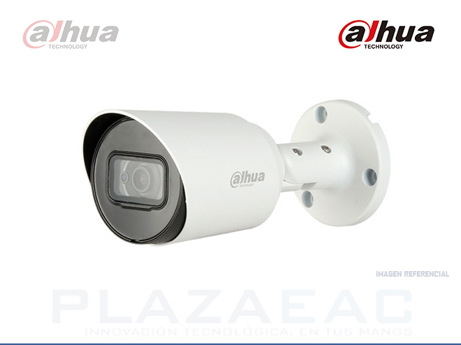 CAMARA DAHUA DH-HAC-HFW1200TN-0280B-S4 HDCVI TUBO EXTERIOR 1080P IR20 IP67 - P/N: HAC-HFW1200T-S4