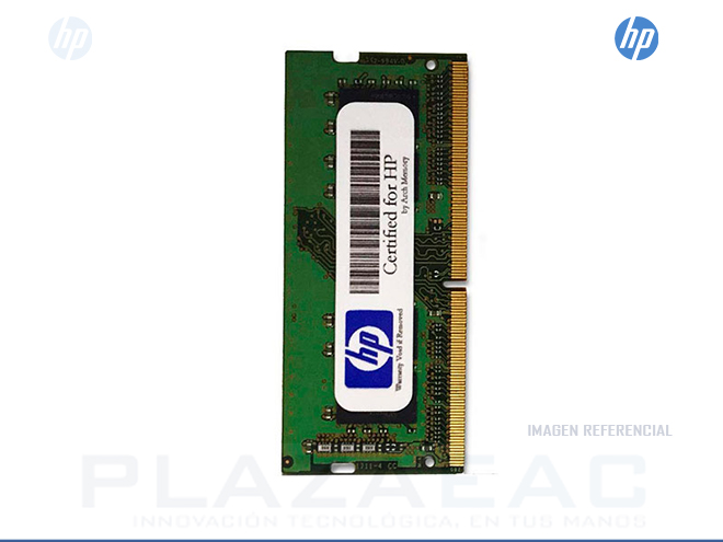MEMORIA RAM SODIMM HP, 8GB DDR4 2400MHZ. P/N: Z4Y85AA#ABA