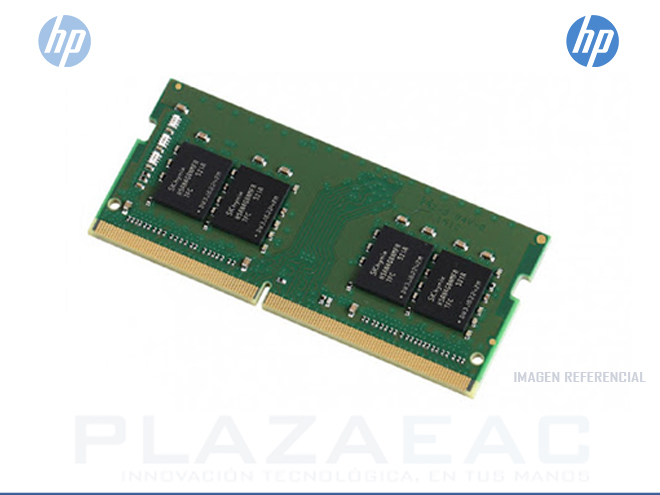 MEMORIA RAM SODIMM HP, 4GB DDR4 2400MHZ. P/N: Z4Y84AA#ABA