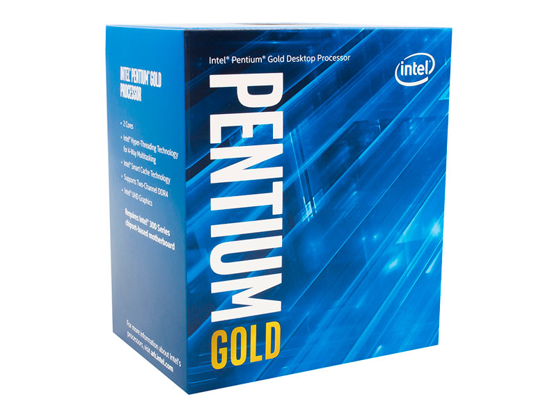 PROCESADOR INTEL PENTIUM G5400 GOLD, 3.70 GHZ, 4 MB, 2 NUCLEOS, 4 HILOS, LGA1151 - P/N: BX80684G5400