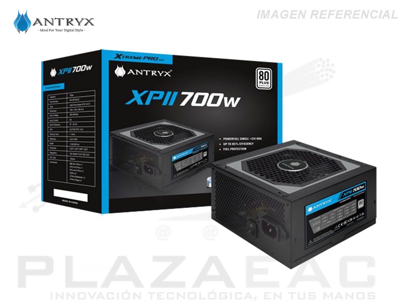FUENTE DE PODER ANTRYX 700W  XPII 700- 80 PLUSWHITE  P/N: AP-XP700V2