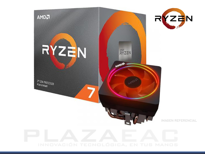 PROCESADOR AMD RYZEN 7 3800X, 3.90GHZ, 32MB L3, 8 CORE, AM4, 7NM, 105W - P/N: 100-100000025BOX