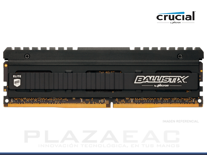 MEMORIA RAM CRUCIAL BALLISTIX ELITE GAMING, 8GB, DDR4 3600, UDIMM PC4-28800 (PC) - P/N: BLE8G4D36BEEAK