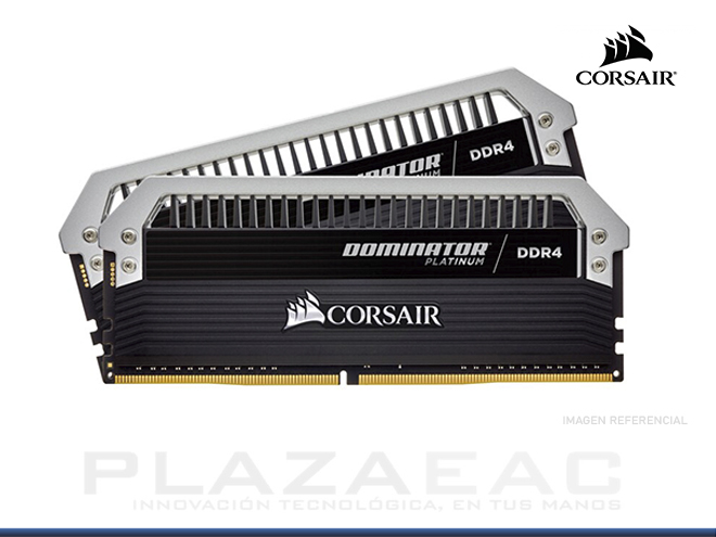 MEMORIA RAM CORSAIR DOMINATOR PLATINUM SERIES, 16GB (2 X 8 GB) DDR4, 3200MHZ, CL16, DIMM - P/N: CMD16GX4M2B3200C16