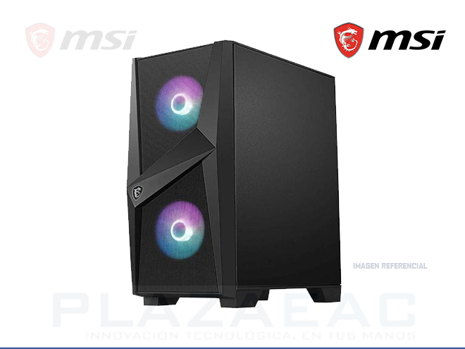 CASE MSI MAG FORGE 100R S/FUENTE ATX/M-ATX/MINI-ITX 216(W)X434(D)X499(H) MM, 2 USB 3.2, VIDRIO TEMPLADO - P/N: MAG FORGE 100R