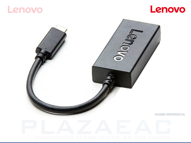 ADAPTADOR LENOVO USB-C TO VGA -  P/N: 4X90M42956