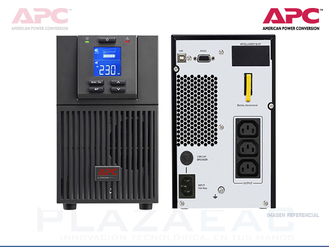 UPS APC SRV1KI, ON-LINE, 1000VA, 800W, 230V, PANEL LCD, DB-9 RS-232/USB - P/N: SRV1KI