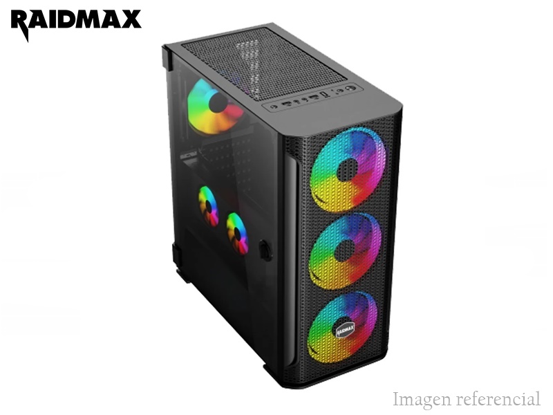 CASE RAIDMAX F01, S/FUENTE, ATX/MICRO ATX, USB 3.0, NEGRO - P/N: F01 FTB