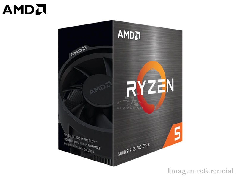 PROCESADOR AMD RYZEN 5 5600X, 3.7GHZ-4.6GHZ, 32MB L3, 6 NUCLEOS, 12 HILOS, AM4, 65W - P/N: 100-100000065BOX