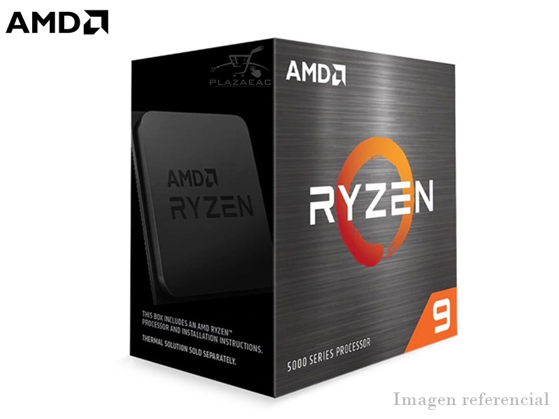 PROCESADOR AMD RYZEN 9 5900X, 3.7GHZ-4.8GHZ, 64 MB L3, 12 NUCLEOS, 24 HILOS, AM4, 105W - P/N: 100-100000061W0F