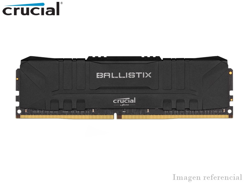 MEMORIA RAM DIMM PARA PC CRUCIAL BALLISTIX 8GB DDR4 2666MHZ PC4-21333 SDRAM CL16 SIN BÚFER P/N: BL8G26C16U4B