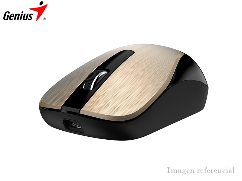MOUSE INALAMBRICO GENIUS ECO-8015 BLUEEYE COLOR GOLD CHANNEL - P/N: ECO-8015 GOLD CHANNEL