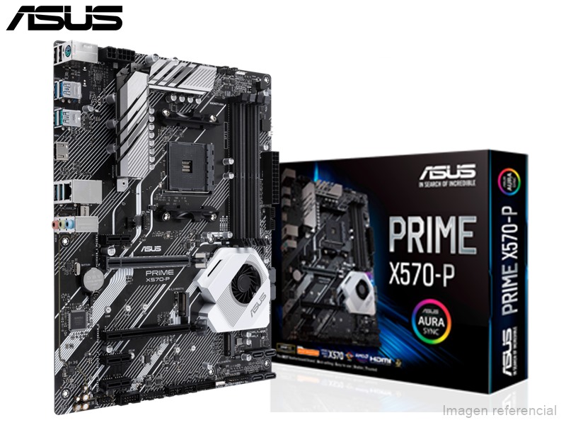 PLACA ASUS PRIME X570 P, AM4, X570, DDR4, SATA 6.0, USB 3.2. P/N:PRIME X570-P