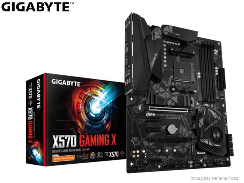 PLACA GIGABYTE X570 GAMING X, REV 1.0, AM4, X570, DDR4, SATA 6.0, USB 3.2. P/N:X570 GAMING X