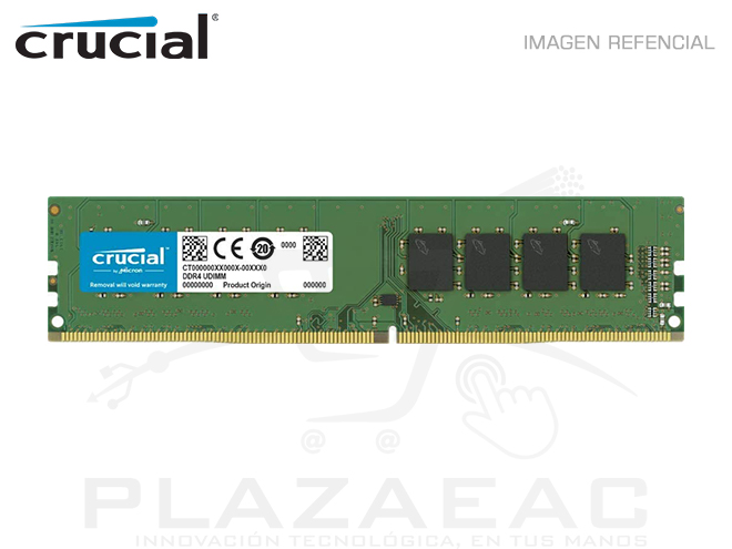 MEMORIA RAM CRUCIAL BASICS 8GB DDR4 UDIMM 2666MHZ, PC- P/N:CB8GU2666
