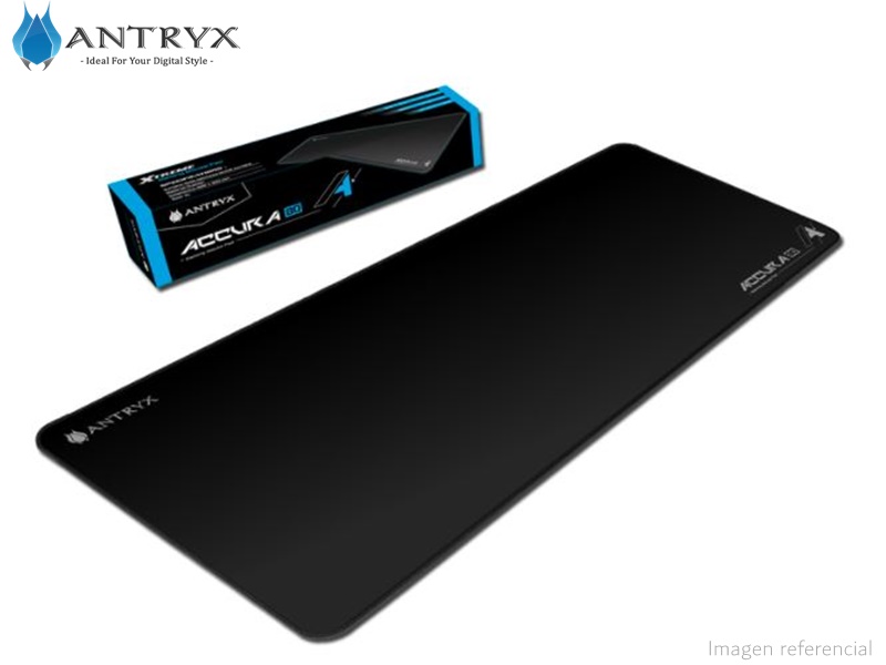 MOUSE PAD ANTRYX ACCURA GAMING 80A, 800 X 300 MM (XL), NEGRO - P/N: AMP-5010K
