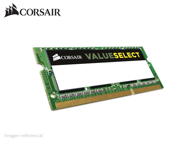 MEMORIA RAM SODIMM CORSAIR, 4GB DDR3L 1600MHZ, CL11, 1.35V. - P/N: CMSO4GX3M1C1600C11
