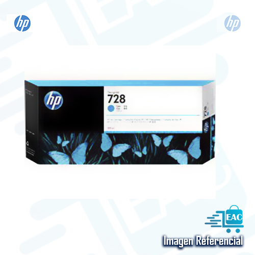 TINTA HP 728A 300ML CYAN PARA / DESIGNJET T730, T830 - P/N: F9K17A