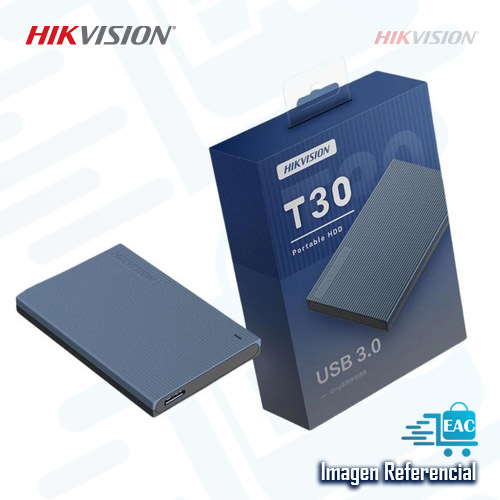 DISCO DURO EXTERNO HIKVISION HDD T30, 1TB 5400RPM, USB 3.0, LIGHT, BLUE - P/N: HS-EHDD-T30/1T